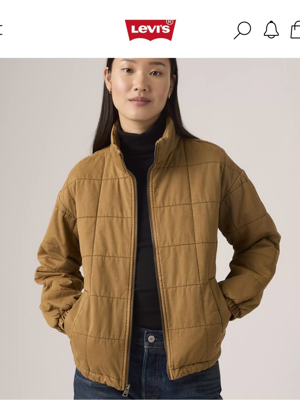 Levi’s Box Quilted Relaxed Cotton Jacket